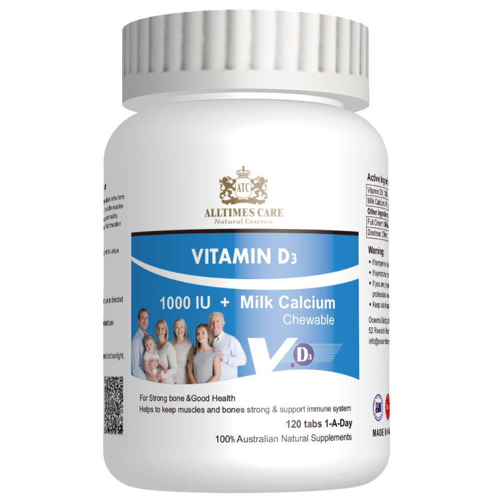 ATC Vitamin D3 + Milk Calcium Chewable